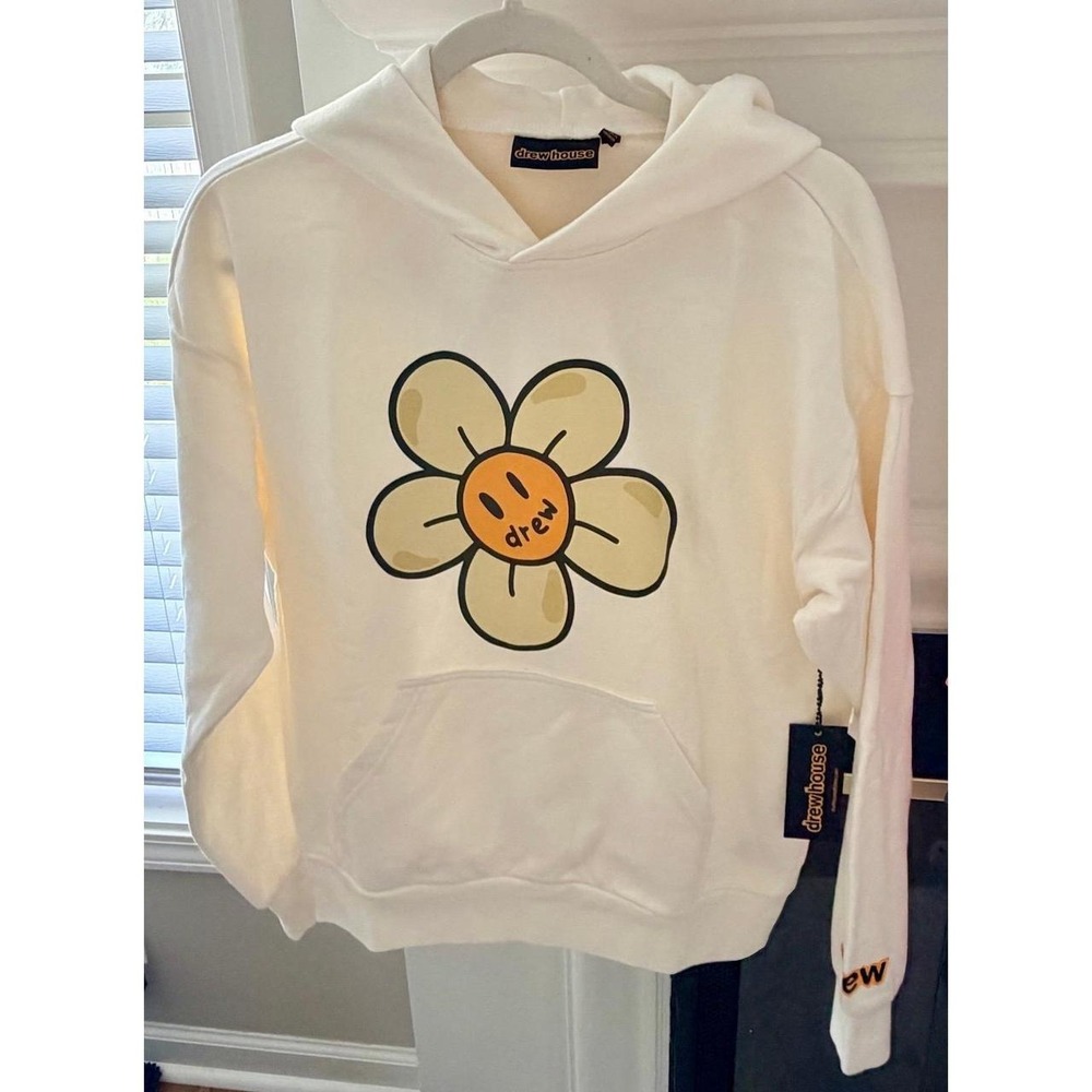 Drew House Daisy Hoodie Women's Size XXS OS Off-White NWT